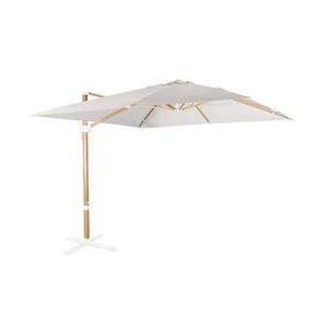 Sweeek  Vierkante offset parasol 3x3m, paal met houteffect