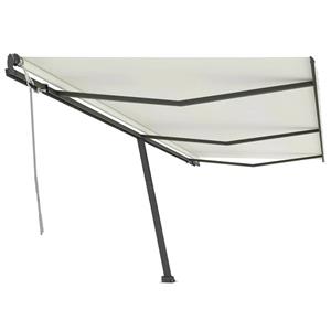 vidaXL Luifel vrijstaand handmatig uittrekbaar 600x300 cm crèmekleurig