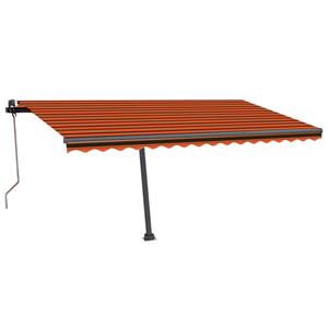 vidaXL Luifel vrijstaand automatisch 450x350 cm oranje en bruin