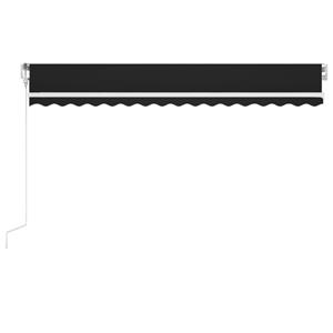 vidaXL Luifel automatisch met LED en windsensor 400x300 cm antraciet