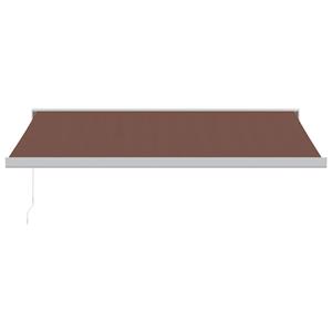 vidaXL Luifel handmatig uittrekbaar 400x300 cm bruin