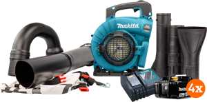 Makita DUB363ZV 18v 5,0 Ah Accu (4x) Starterspakket