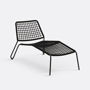 LA REDOUTE INTERIEURS Longchair in metaal en gevlochten touw, Masix