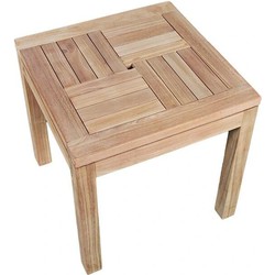 Buitengewoon de boet Bajo Bijzettafel 50x50 Teak - 