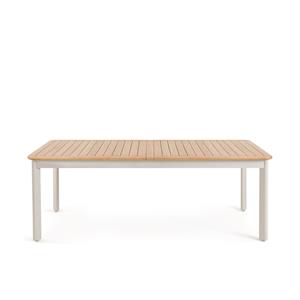 AM.PM Tuintafel met verlengstukken, in alu en teak, Isabbo