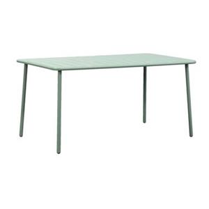 Leen Bakker Tuintafel Vence - metaal lichtgroen - 72x150x90 cm