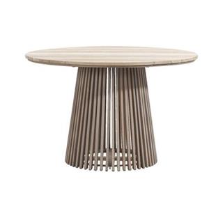 Leen Bakker Tuintafel Saône - acacia/greywash - 76xØ120 cm