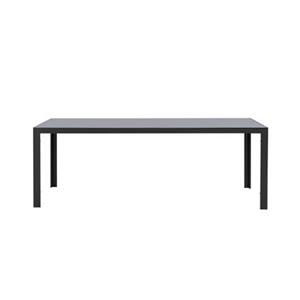 Leen Bakker Tuintafel Savoie - aluminium/glas antraciet - 75x215x90 cm