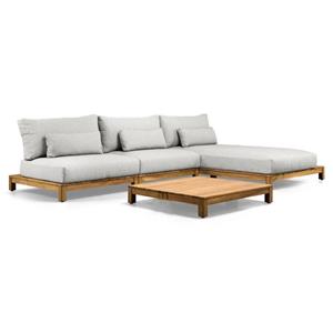 SUNS Portofino Loungeset 3 Delig Soft Grey Mixed Weave