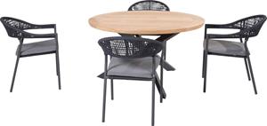 Taste by 4 Seasons Taste Tuinset Sienna Prado Teak-Anthracite 130 cm