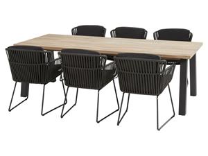 Taste by 4 Seasons Tuinset Vitali Derby 240 cm Antraciet