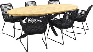Taste by 4 Seasons Taste Tuinset Athena antraciet Prado Teak-Anthracite 240 cm