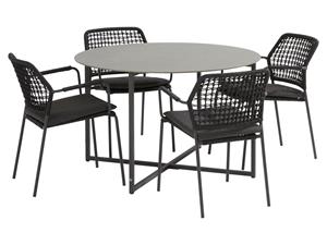 Taste by 4 Seasons Tuinset Barista Quatro Ø120 cm Antraciet