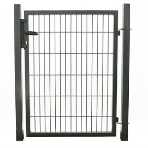 Giardino Enkele Poort Roma/milano H 140 X L 100cm Zwart