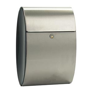 Hardbrass Brievenbus Ellipse Roestvaststaal