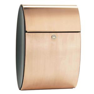 Hardbrass Brievenbus Ellipse Roodkoper