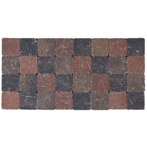 Cobo Garden Kassei - Beton - Getrommeld - Herfstkleur - 10x10x4cm
