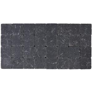 Cobo Garden Kassei - Beton - Getrommeld - Zwart - 10x10x4cm