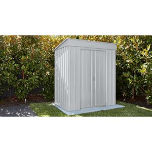 Globel Tuinhuis Skillion 64 - Plaatstaal - Zilver Metallic - 171x113cm
