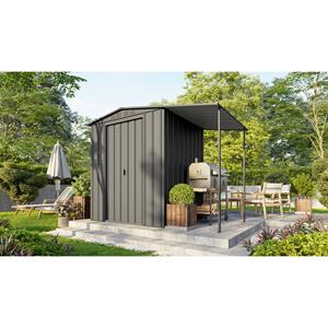 Globel Tuinhuis Dream 65 - Plaatstaal - Antraciet - 177,5x148x193cm