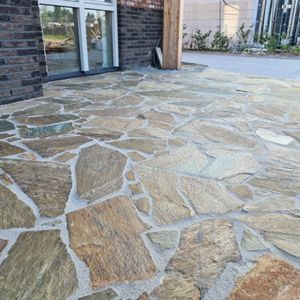 Plusjop +Garden Flagstones Kavala Brown Kwartsiet 3/5 cm dik P/M²