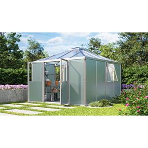 Vitavia Tuinhuis Universum - Met Paviljoendak - Zilver - 314x314cm