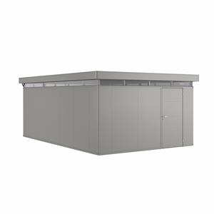 Biohort Tuinhuis Casanova 400x600cm Kwarts Grijs Metallic Deur Rechts