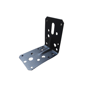 +Fasteners Hoekanker m/ril 90x90x60mm Zwart Per stuk