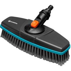 GARDENA Cleansystem steel met zachte borstel voor grotere, kwetsbare vlakken Wasborstel