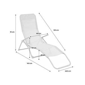 Sweeek  Set van 2 verstelbare tuinstoelen - Levito