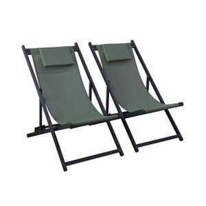 Sweeek  Set van 2 aluminium strandstoelen