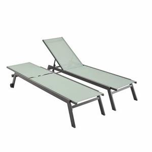 Sweeek  Set verrijdbare aluminium ligbedden