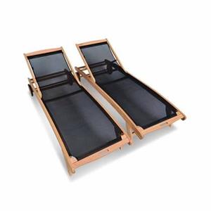 Sweeek  Set van 2 houten ligbedden