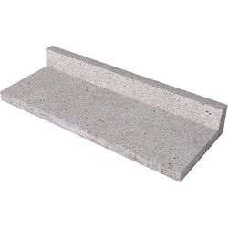 Gardenlux L-element (gewapend) Grijs 100 x 40 x 15 cm - 