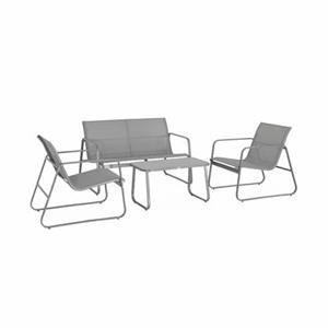Sweeek  4-zits metalen tuinmeubelset