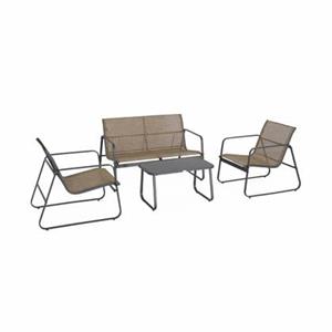 Sweeek  4-zits metalen tuinmeubelset
