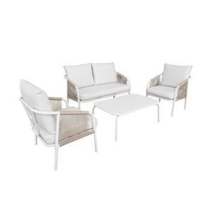 Sweeek  Loungeset van staal, 4 personen