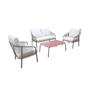 Sweeek  Loungeset van staal, 4 personen