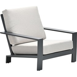 Garden Impressions Lincoln lounge fauteuil - carbon black - desert sand