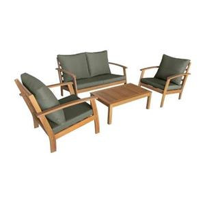 Sweeek  Houten loungeset, 4 zitplaatsen