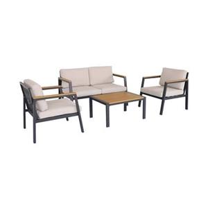 Sweeek  Loungeset, 4-zits, 1 bank, 2 fauteuils, 1 salontafel