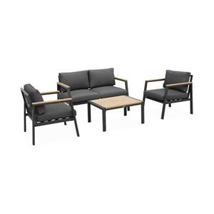 Sweeek  Loungeset, 4-zits, 1 bank, 2 fauteuils, 1 salontafel