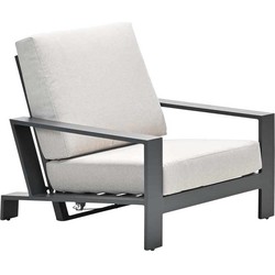 Garden Impressions Lincoln verstelbare fauteuil - carbon black - desert sand