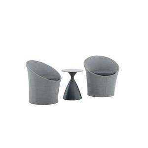 Fjôrd  Loungeset Zwart|Grijs - Spoga