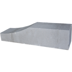 Gardenlux Palissade block wave 60x15x15 cm grijs prijs per stuk - 