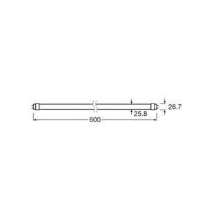 Osram LED planten lamp T8 6,6W buis Fluora 2.500K 60cm