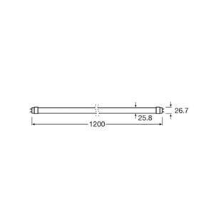 Osram LED planten lamp T8 15W buis Fluora 2.500K 120cm