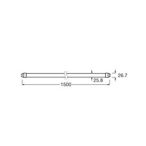 Osram LED planten lamp T8 18,3W buis Fluora 2.500K 150cm