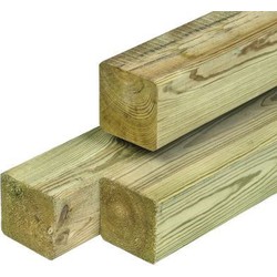 Gardenlux Paal geschaafd 6,8 x 6,8 x 270 cm - 