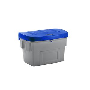 Eurokraft pro Universele - en strooigoedbak, zonder uitneemopening, 200 l, deksel blauw